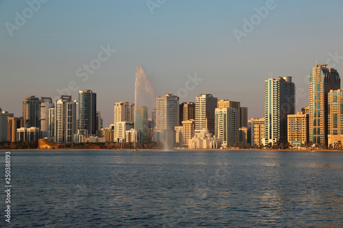 Panorama of Sharjah city, United Arab Emirates © Harmony Video Pro