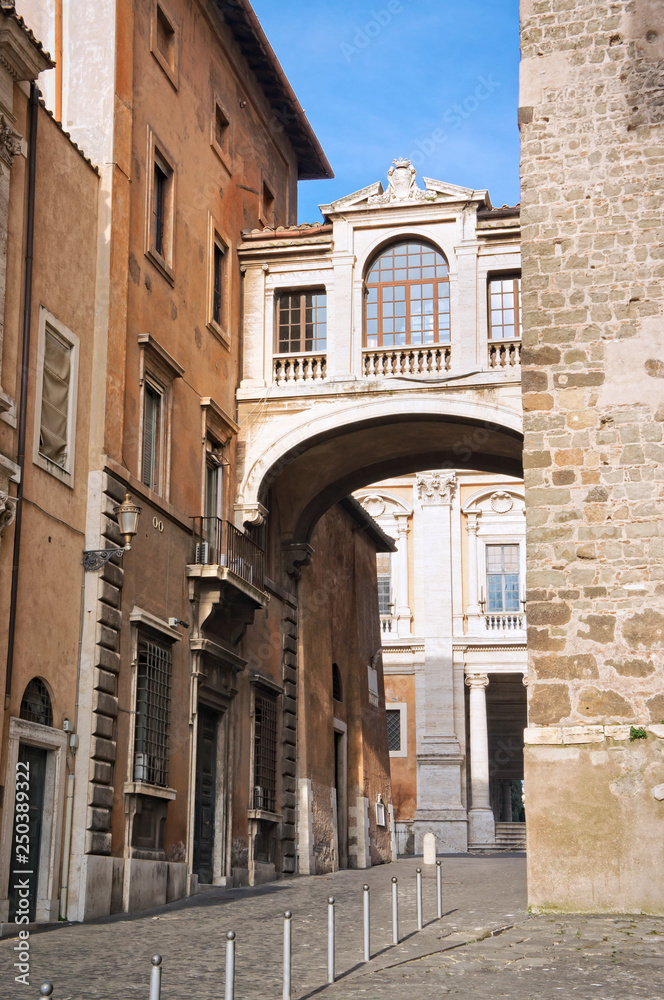 An alley in Campidoglio square - Rome Italy