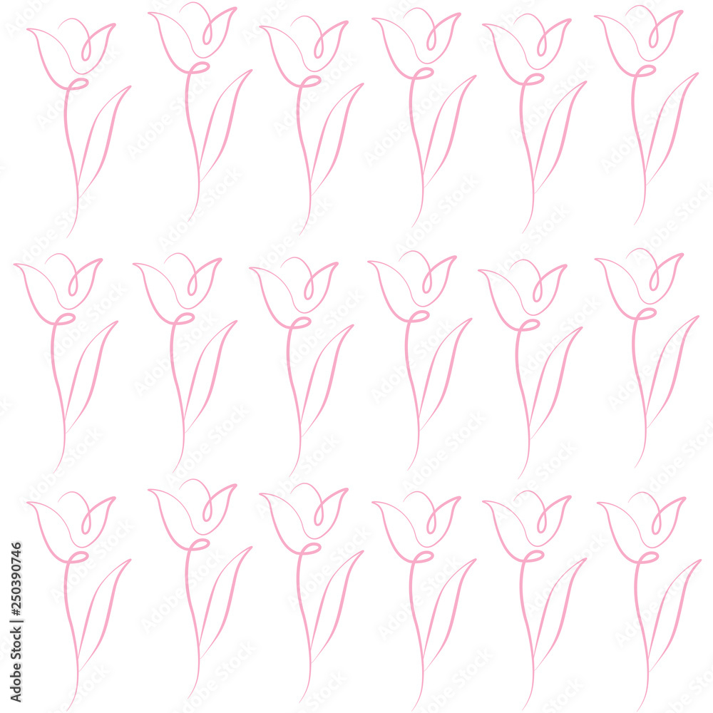 Tulip spring pattern Tulip spring pattern