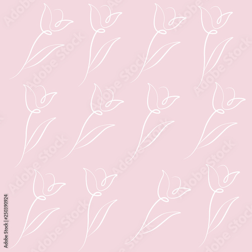 Tulip spring pattern