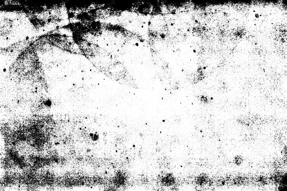black spots splashing on white background 