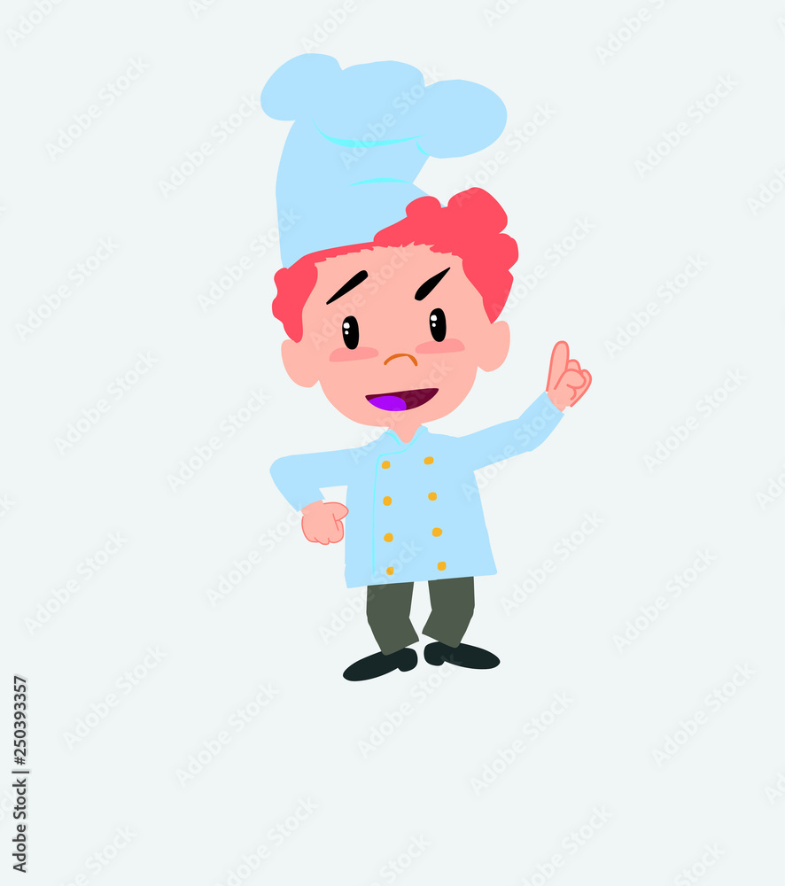 Chef talking very determined and optimistic.