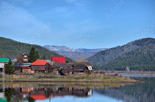 South Urals. Spring has come to the remote mountain villages.