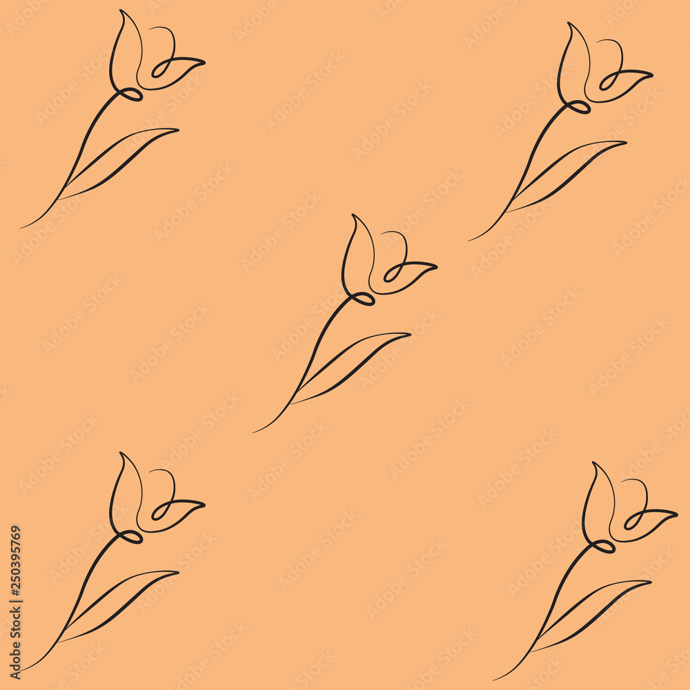 Tulip spring pattern Tulip spring pattern