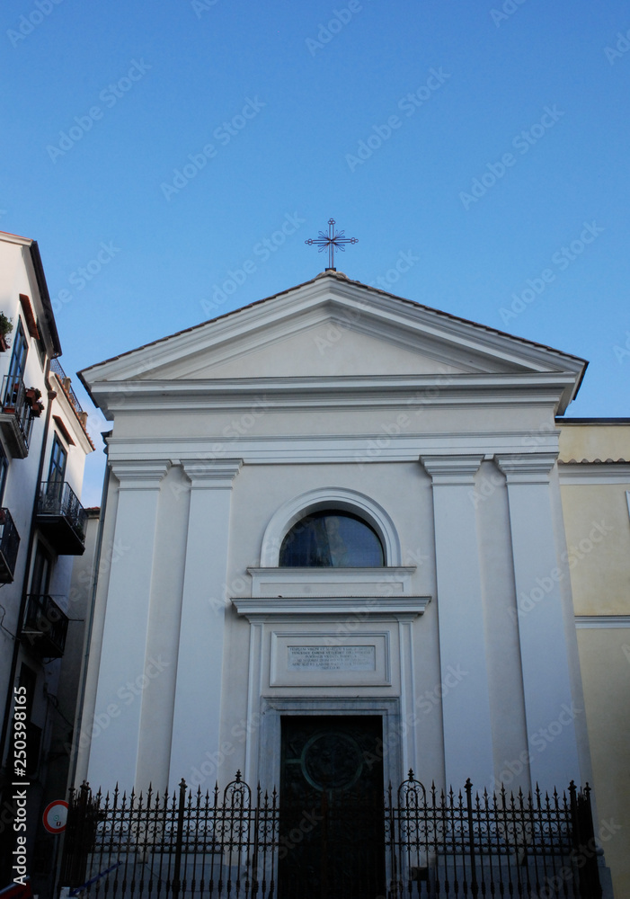 Italy : View of Saint Lucy De Judaica Church, in Salerno, February 2019.