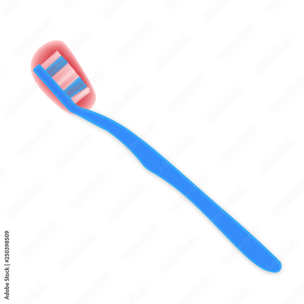 Toothbrush with blood Toothbrush with blood
