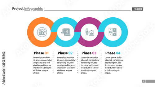 Four Phases Process Slide Template