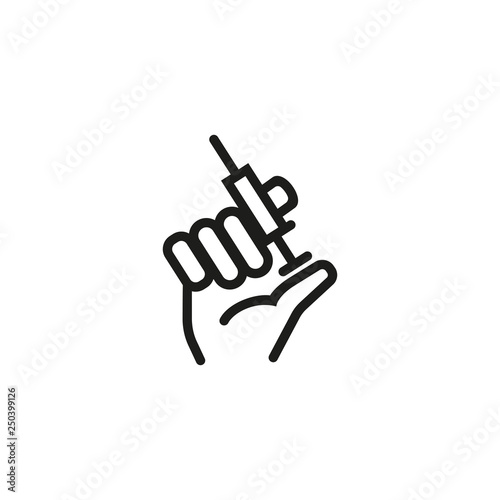 Injection line icon