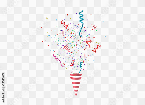 Colorful bright confetti