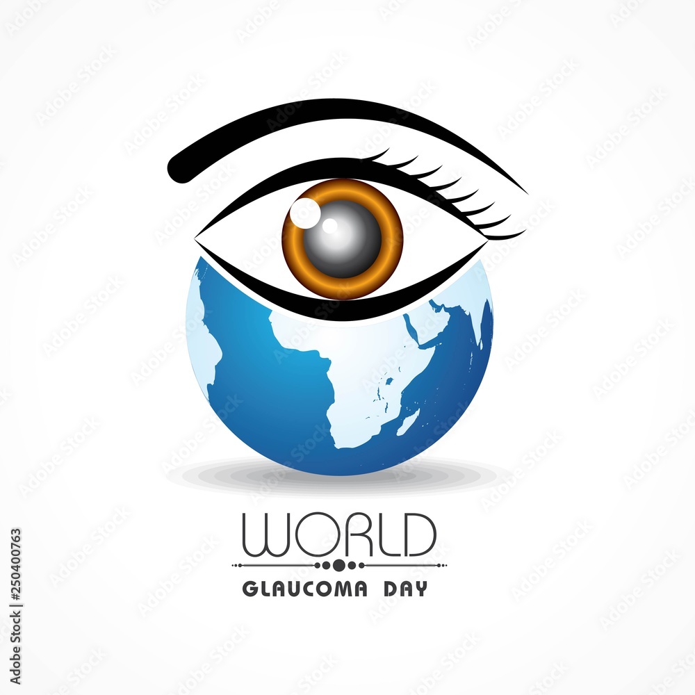 Obraz premium A Background for World Glaucoma Day - 12 March
