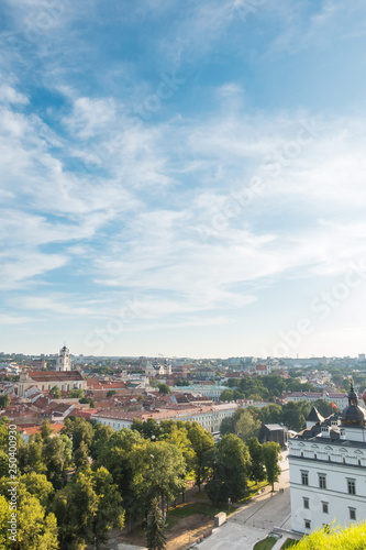 VILNIUS, LITHUANIA - September 2, 2017: view of Buildings around Vilnius, Lithuanian