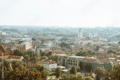 Fototapeta Naklejka Na Ścianę i Meble -  VILNIUS, LITHUANIA - September 2, 2017: view of Buildings around Vilnius, Lithuanian