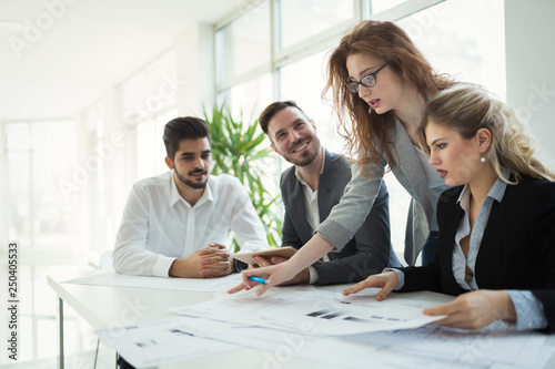 Group of business people collaborating in office