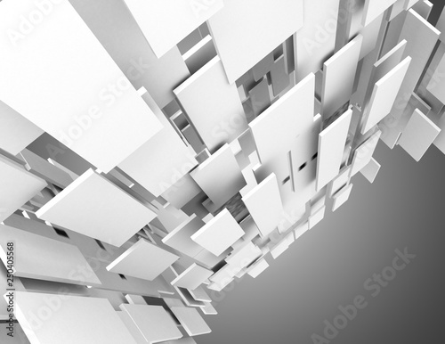 3D abstract background construction. 3d illustration
