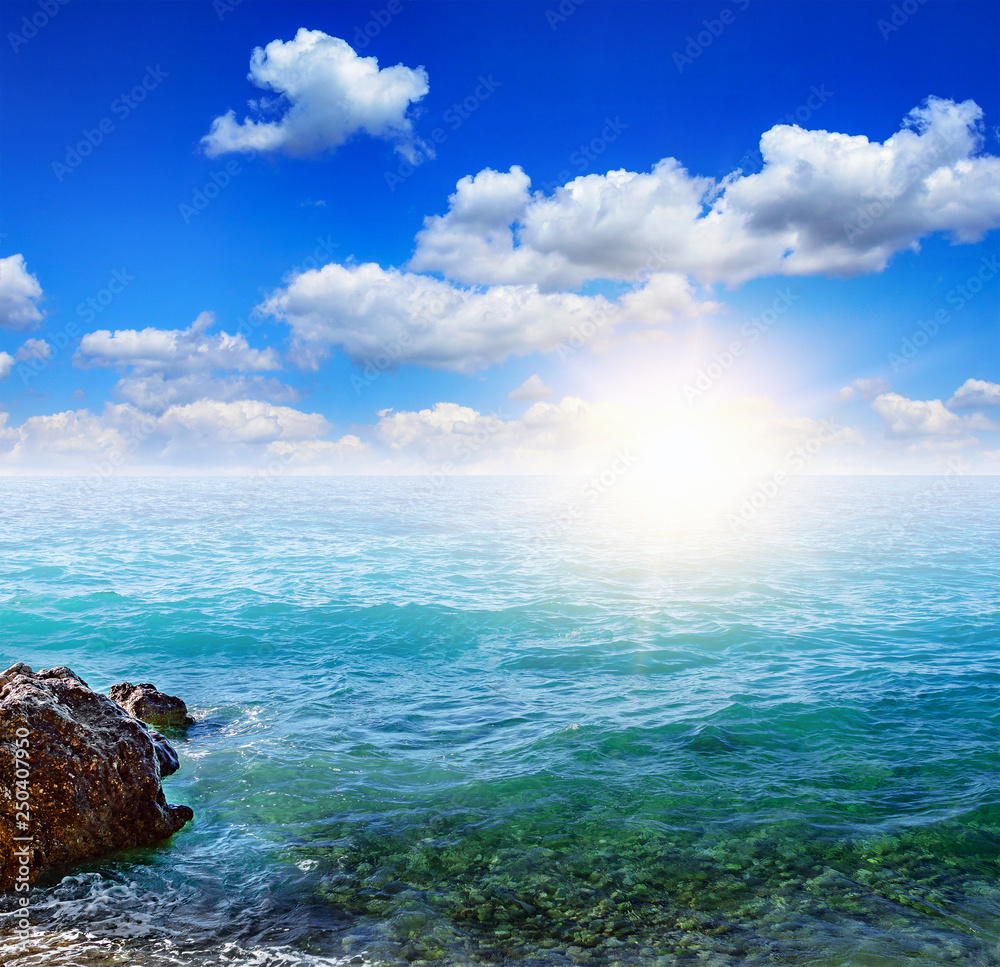 Sky and sea. Sky and sea.