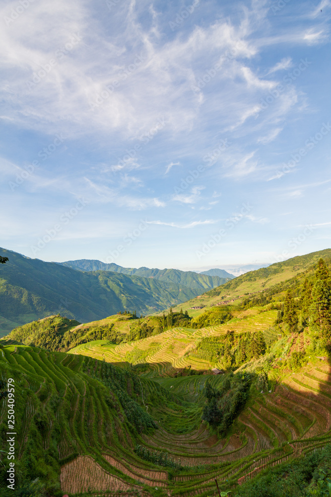 Fototapeta premium Longsheng rice terraces landscape in China