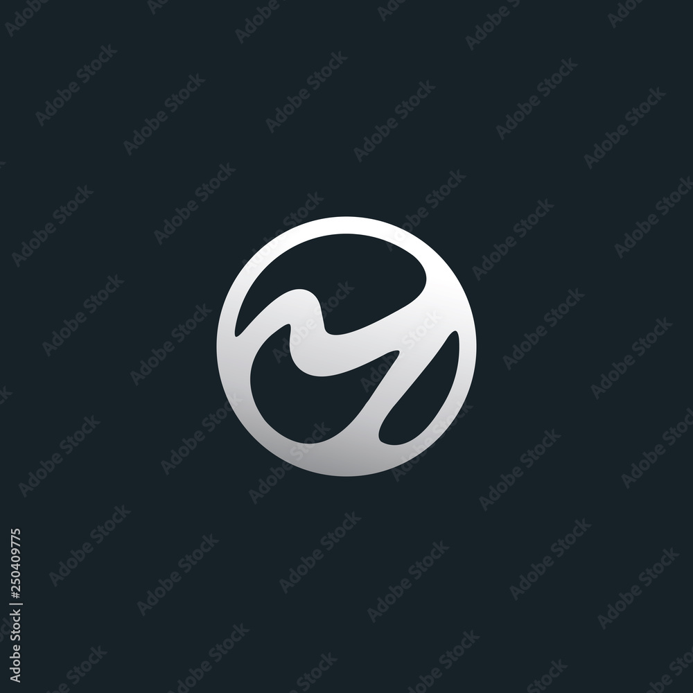 Obraz premium M letter vector logo design