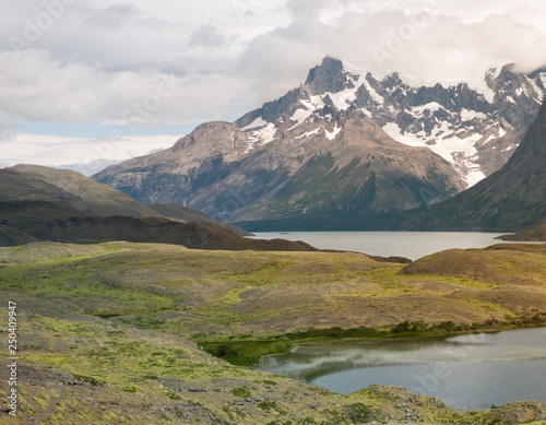 Scenic Landscape At Torres Del Paine National Park, Patagonia, Chile