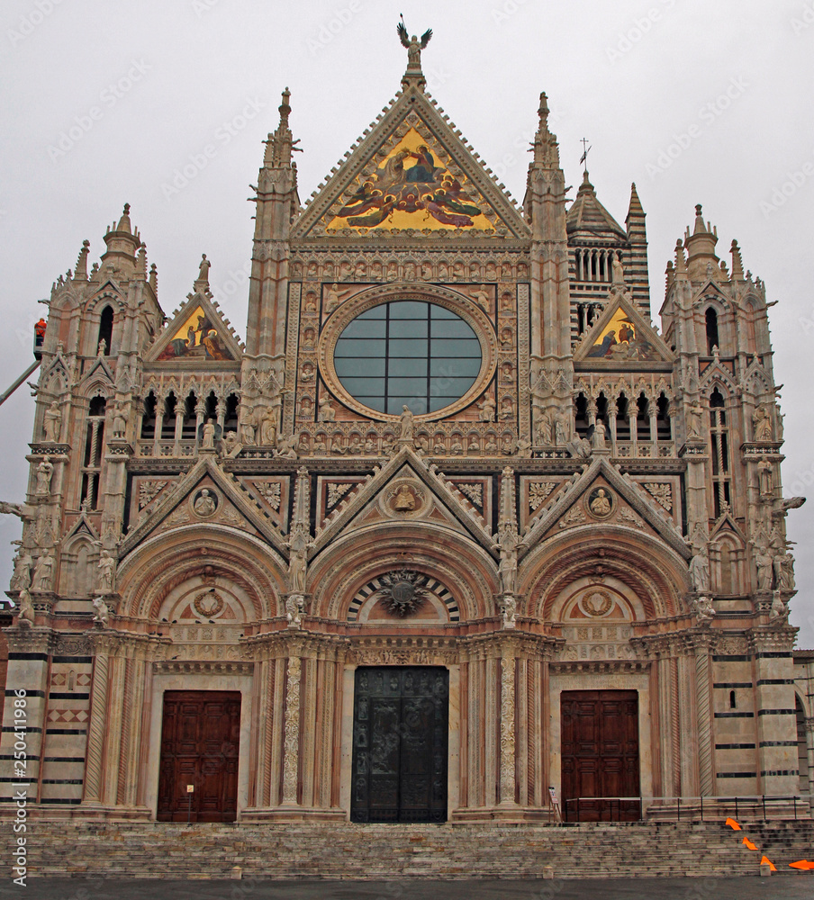 Siena Cathedral is a medieval church in Italy