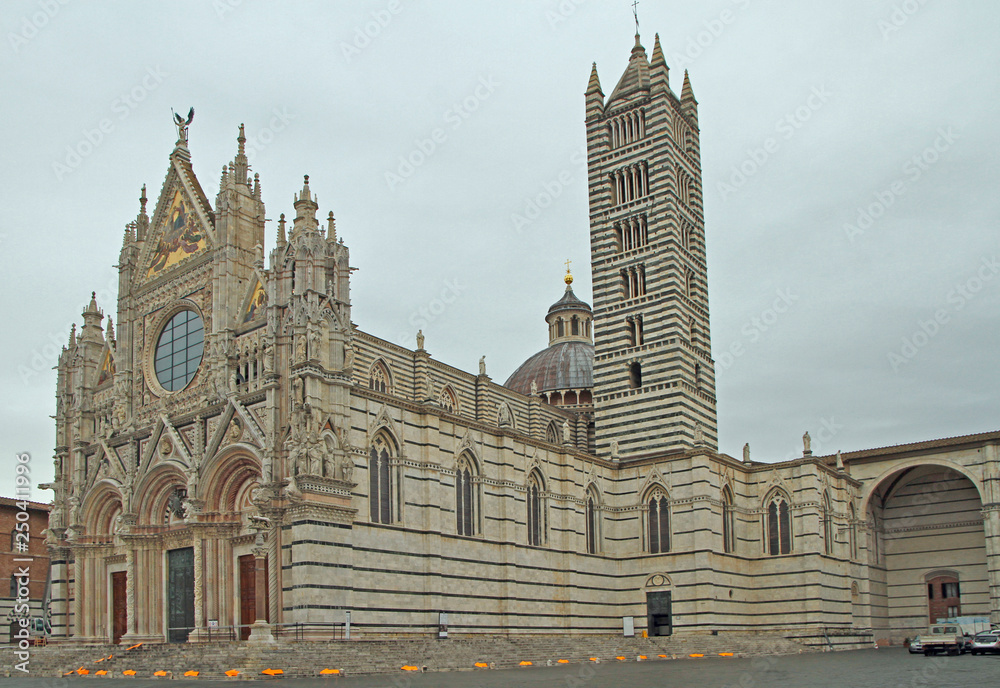 Siena Cathedral is a medieval church in Italy