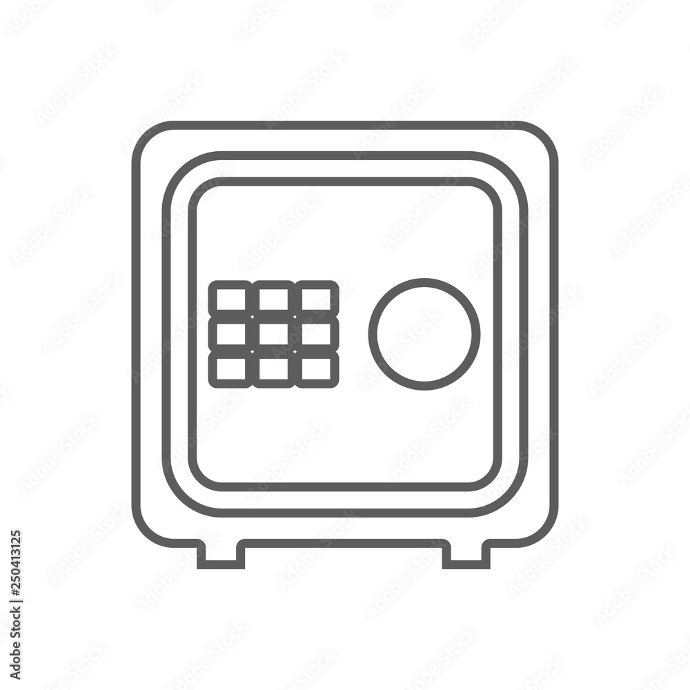 safe icon. Element of Finance for mobile concept and web apps icon. Outline, thin line icon for website design and development, app development safe icon. Element of Finance for mobile concept and web apps icon. Outline, thin line icon for website design and development, app development