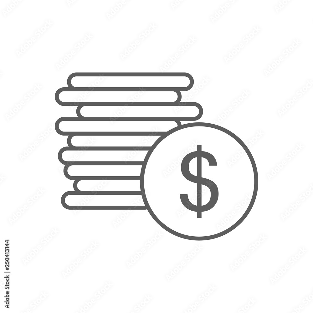 a penny of money icon. Element of Finance for mobile concept and web apps icon. Outline, thin line icon for website design and development, app development a penny of money icon. Element of Finance for mobile concept and web apps icon. Outline, thin line icon for website design and development, app development