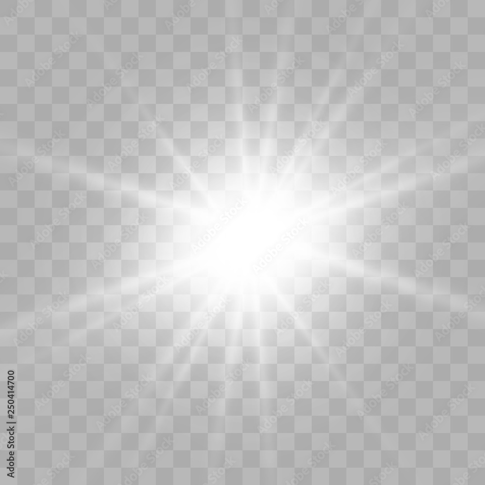 Glow light effect. Star burst with sparkles.Sun. Vector illustration Glow light effect. Star burst with sparkles.Sun. Vector illustration