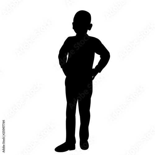  isolated, silhouette child, boy