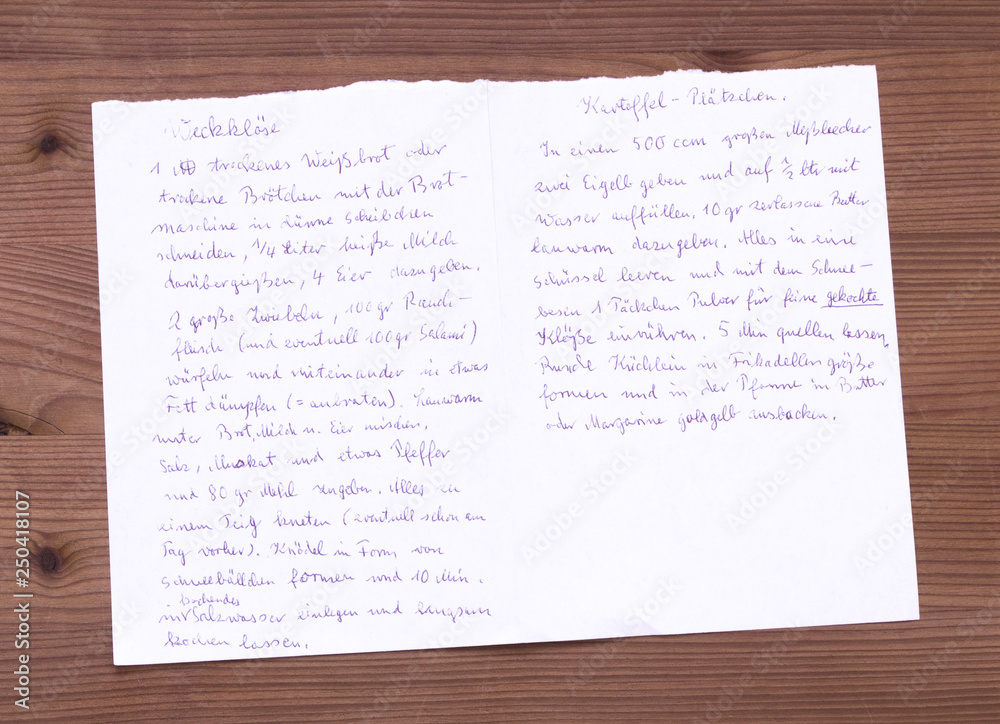 Obraz premium Rezept