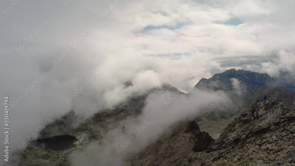 Time lapse of clouds rolling over austrian mountain peaks Time lapse of clouds rolling over austrian mountain peaks