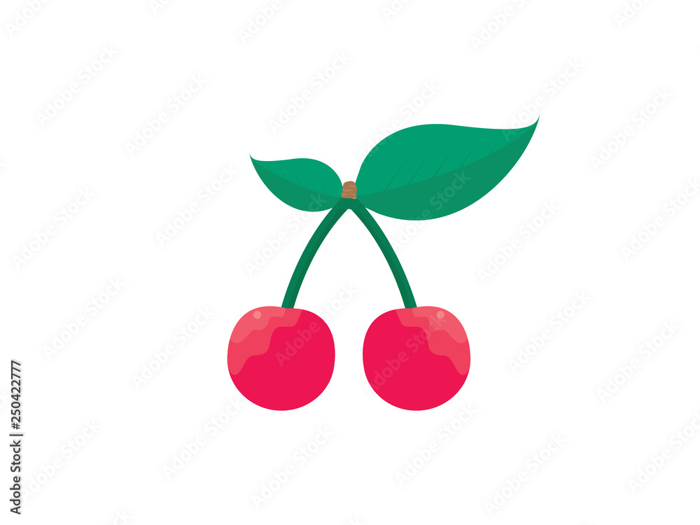 Obraz premium Cherry vector illustration