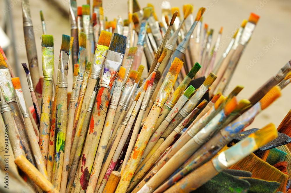 Obraz premium Old paintbrushes