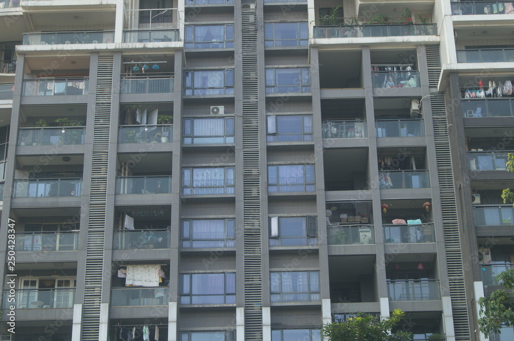 Shenzhen, China: residential architecture landscape