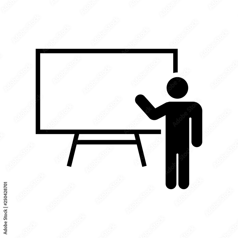 Presentation icon design template vector isolated Presentation icon design template vector isolated