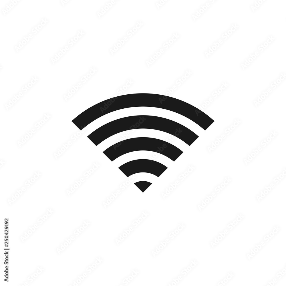 Wifi icon design template vector isolated