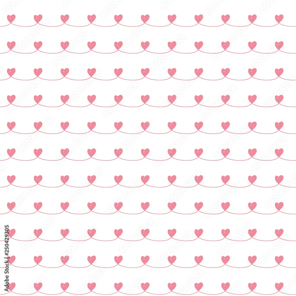 Heart seamless pattern.Colorful hearts.Packaging design for gift wrap. Abstract geometric modern background.   