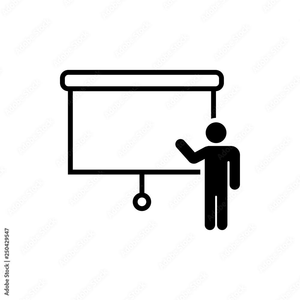 Presentation icon design template vector isolated Presentation icon design template vector isolated