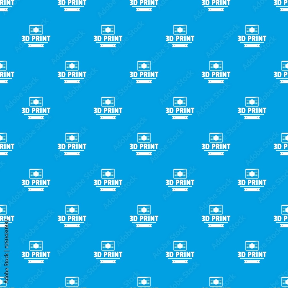 Material 3d printing pattern vector seamless blue repeat for any use Material 3d printing pattern vector seamless blue repeat for any use