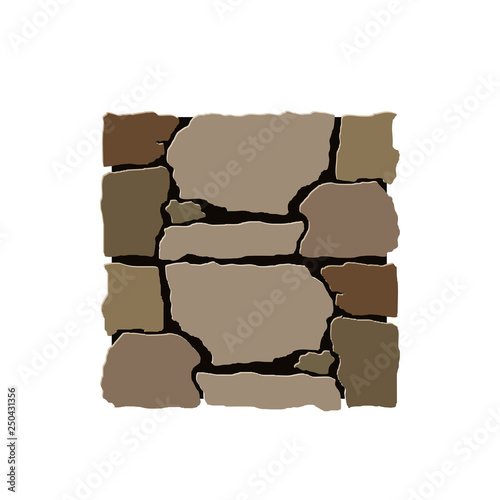 Stone installation vector element