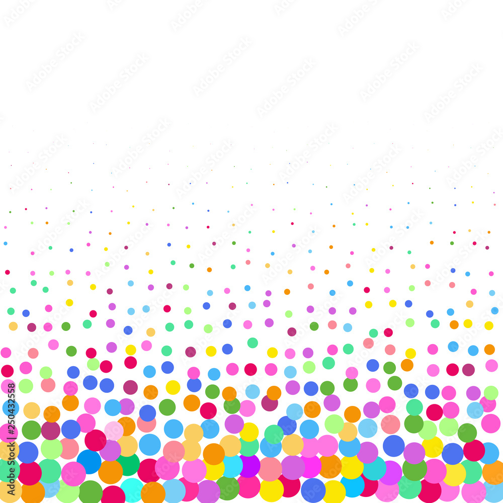 The abstract image of colored circles on a white background. The abstract image of colored circles on a white background.