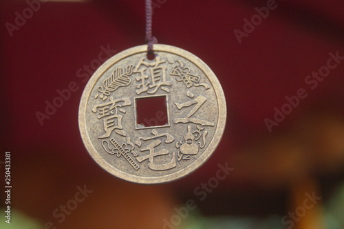 Chinese ancient coin weaving handicraft © feng67