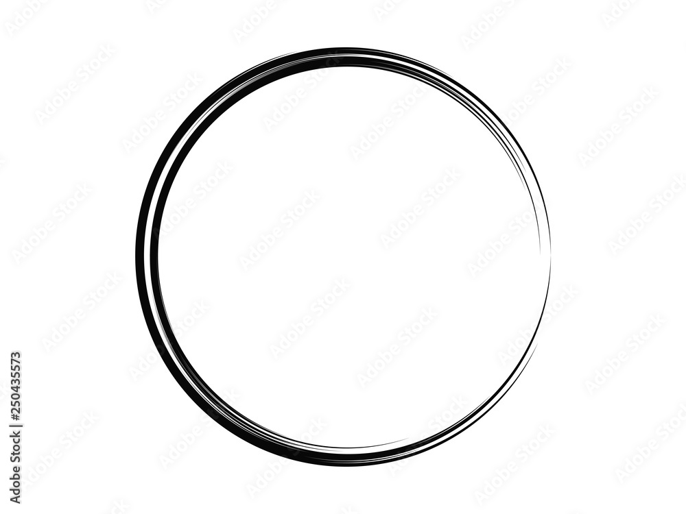 Grunge circle made of black paint.Grunge oval shape.Grunge logo design made of black ink. Grunge circle made of black paint.Grunge oval shape.Grunge logo design made of black ink.