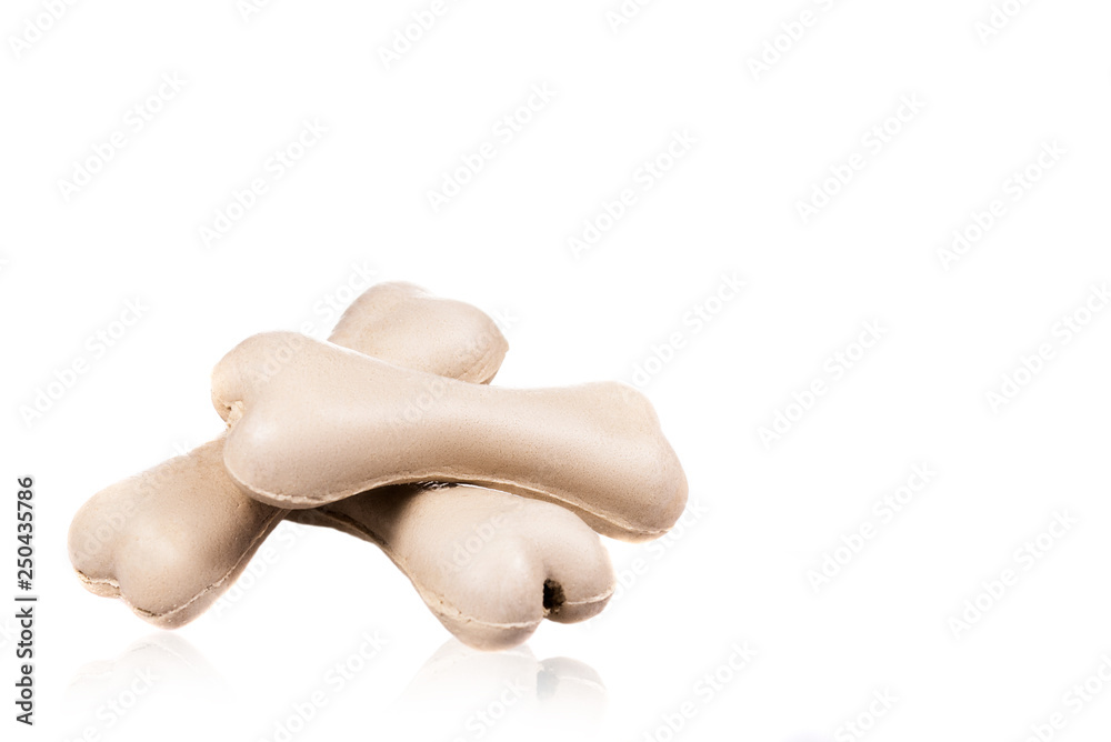 Obraz premium treat for dog bones on white background