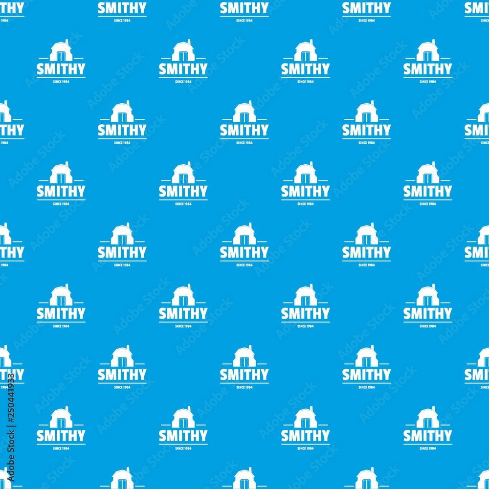 Smithy pattern vector seamless blue repeat for any use