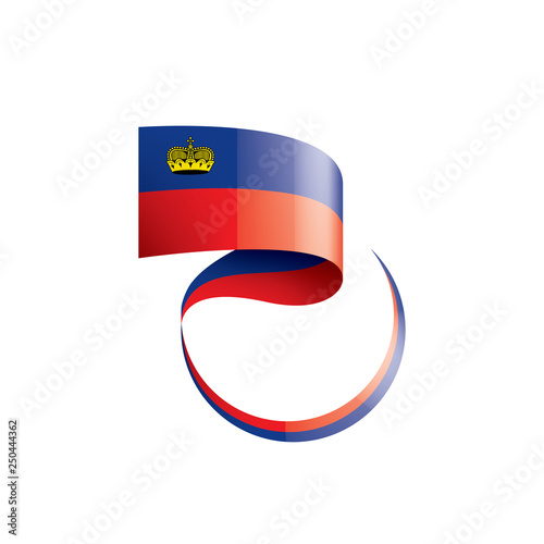 liechtenstein flag, vector illustration on a white background.