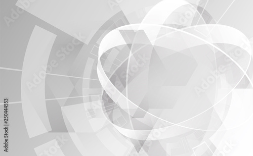 Abstract grey texture geometric. White and gray color technology modern futuristic background, vector illustration