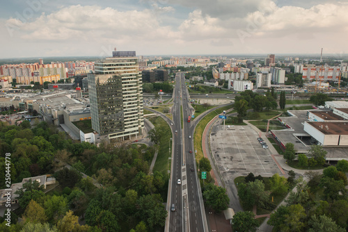 Beautiful panorama of Bratislava Downtown.View of day town.Cityscape at twilight.Traveling concept background.The landscape of the old historical city.Architecture,buildings Slovakia,Europe