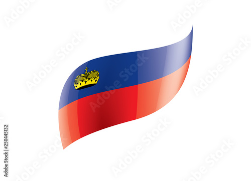 liechtenstein flag, vector illustration on a white background.