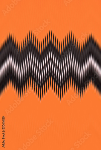 Chevron zigzag wave red  orange flame fire pattern abstract art background  carrot  coral  peach  salmon  tangerine  red-yellow  color trends