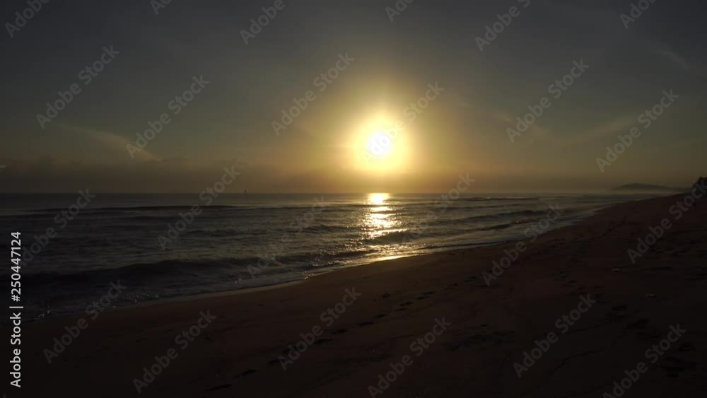 Early morning scenery of Sunrise in Pantai Penarik, Terengganu